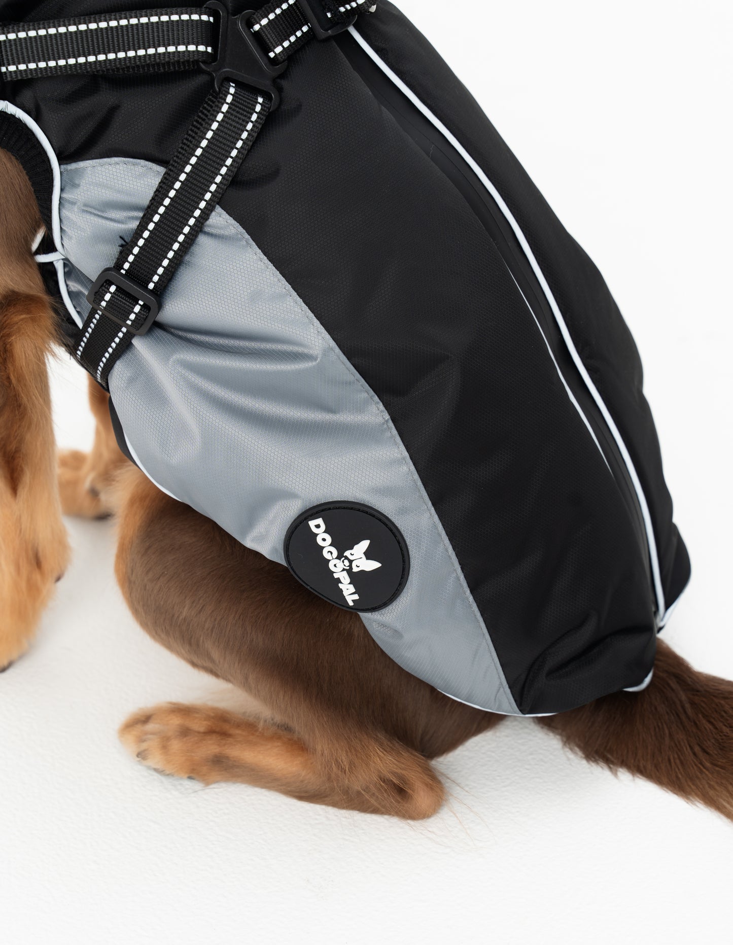 DOGOPAL Dog Raincoat with Built-in Harness