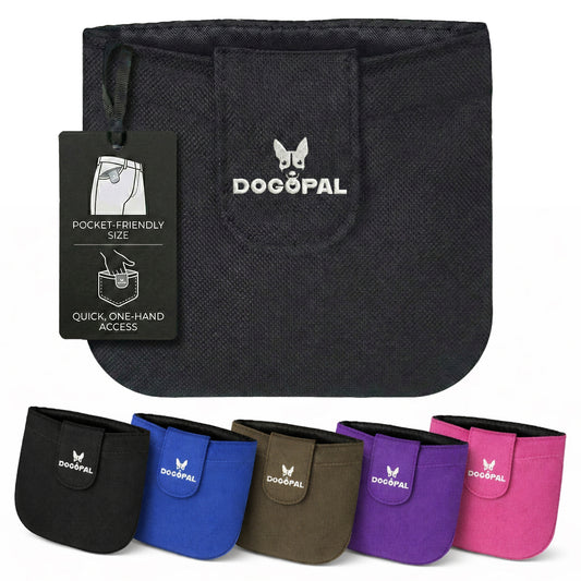 DOGOPAL Dog Treat Pouch for Training, Compact Pocket Treat Pouch with Magnetic Closure, Slim Dog Treat Bag and Treat Holder for Walks