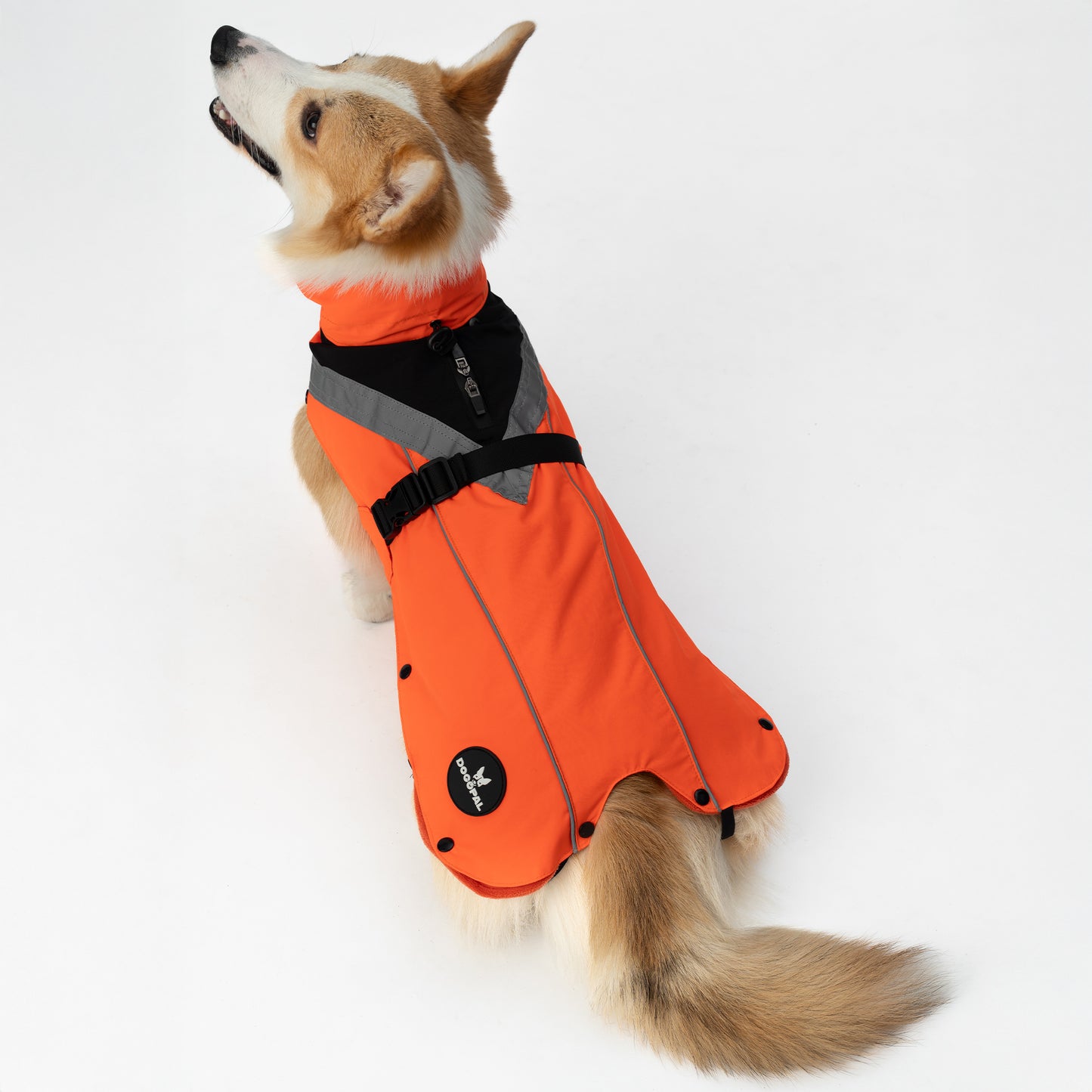 DOGOPAL All-Season Dog Coat with Removable Fleece - – Waterproof Dog Raincoat for Small & Large Dogs
