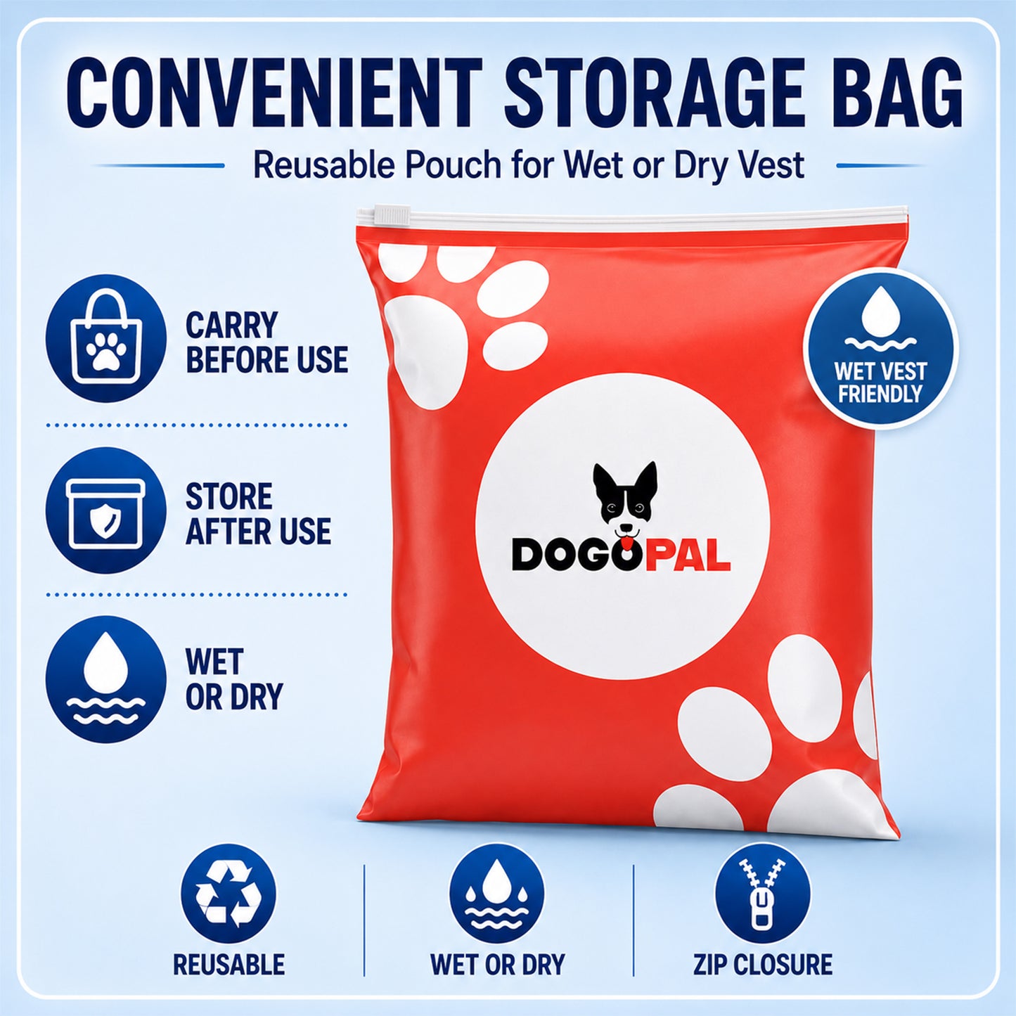DOGOPAL Dog Cooling Vest for Dogs, Water-Activated UV Sun Protection for Hot Weather