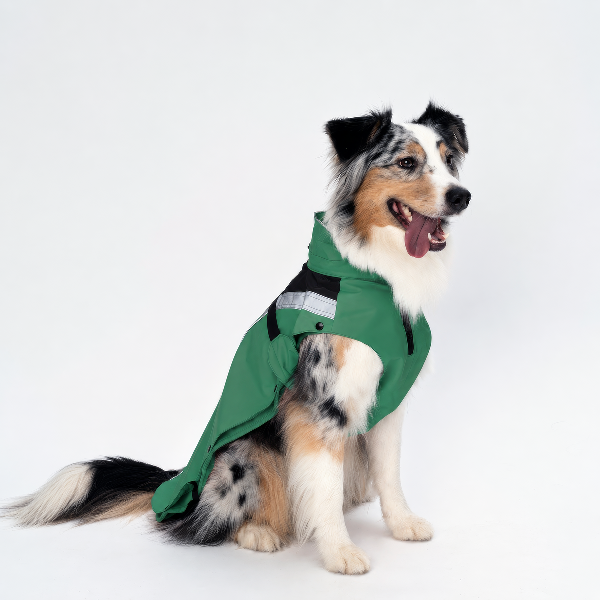 DOGOPAL All-Season Dog Coat with Removable Fleece – Waterproof Dog Raincoat for Small & Large Dogs GREEN