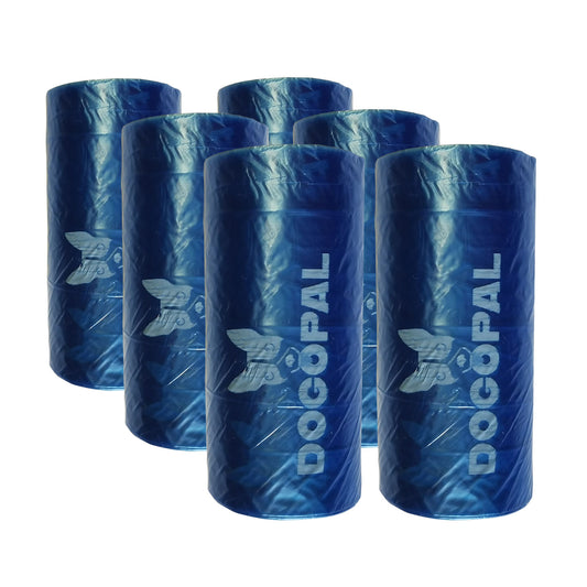 DOGOPAL Refill Bags for Pooper scooper (6 rolls of Poop Bags for LARGE, MEDIUM and 360 DOGOPAL Scooper)