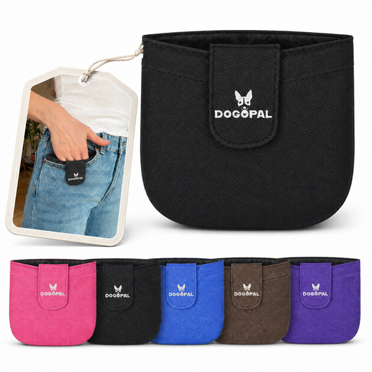 DOGOPAL Dog Treat Pouch for Training, Compact Pocket Treat Pouch with Magnetic Closure, Slim Dog Treat Bag and Treat Holder for Walks