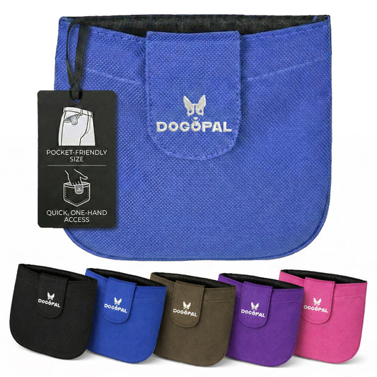 DOGOPAL Dog Treat Pouch for Training, Compact Pocket Treat Pouch with Magnetic Closure, Slim Dog Treat Bag and Treat Holder for Walks