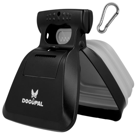 DOGOPAL Pooper Scooper – LARGE - Easy Pick-Up Adjustable Clasp Poop Scoop with Squeezable Handle